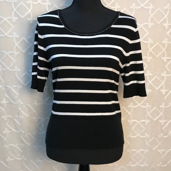 White House Black Market Sweaters - WHBM Short Sleeve Scoop Neck Sweater